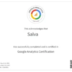 anaiytics certificate